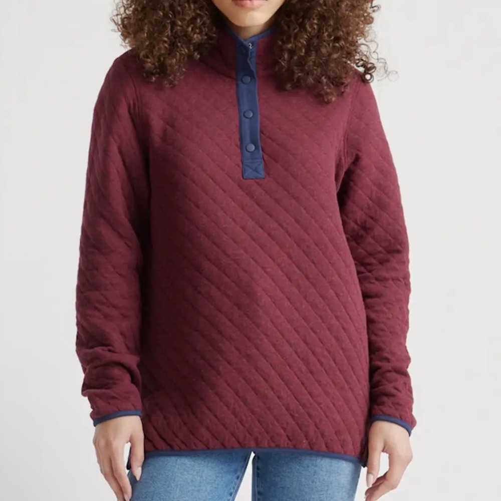 Quince Reversible Quilted Pullover S/M